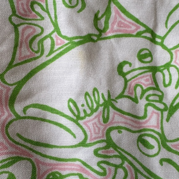 Lilly Pulitzer Original Pink Label on Cream Fabric Strapless size 4 - Picture 13 of 13